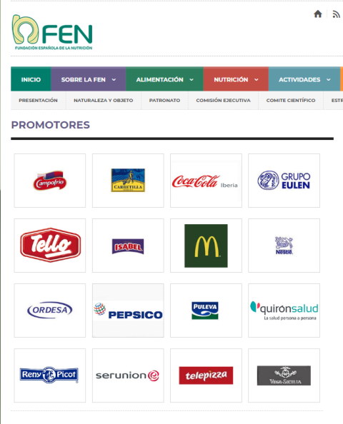 Promotores de la Fundación Española de Nutrición